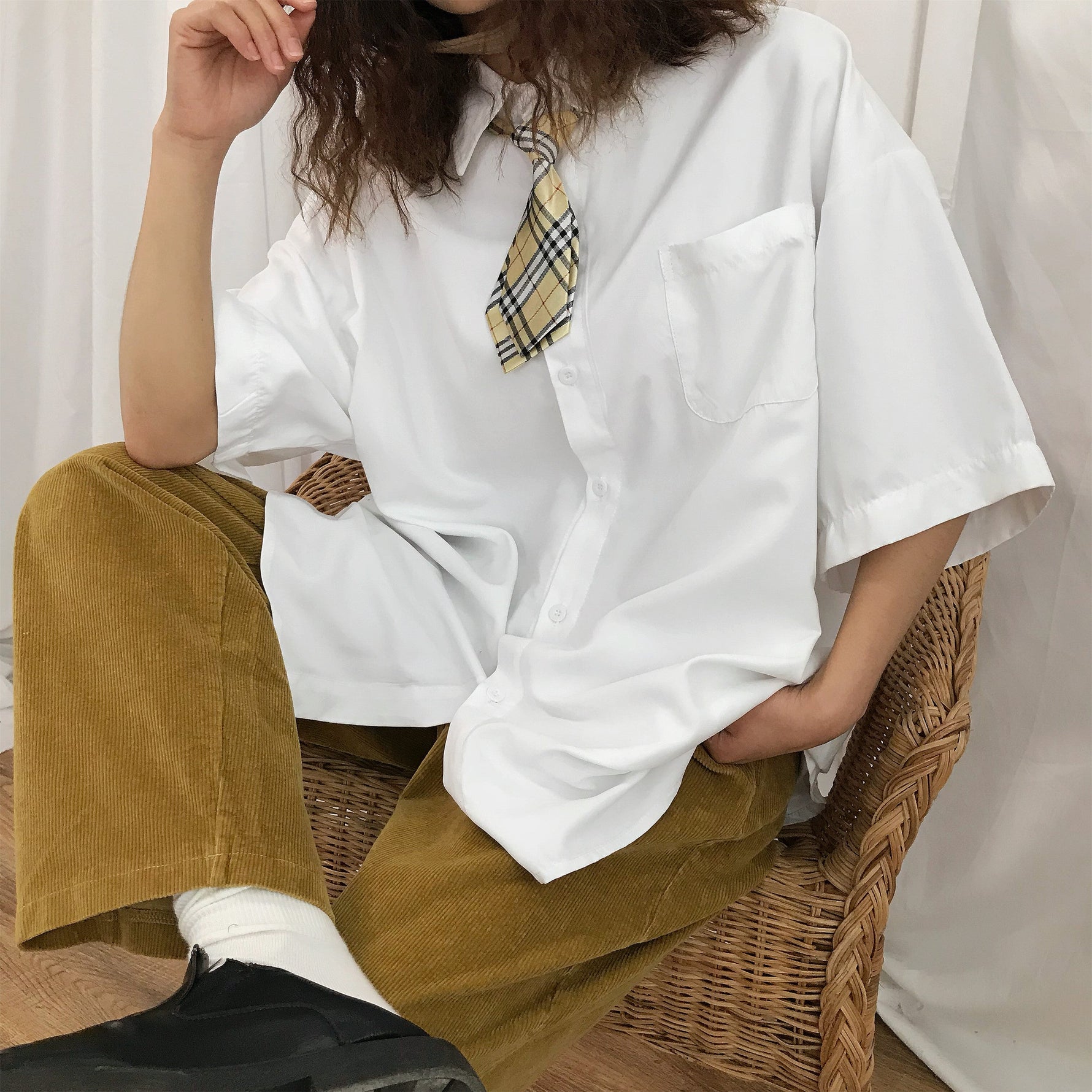 Basic Casual Oversized Shirt