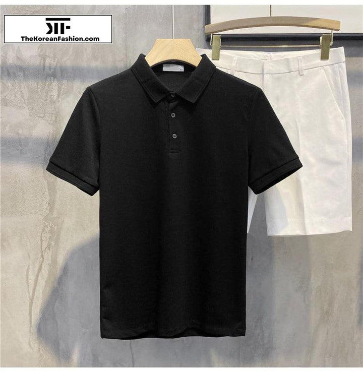 Basic Cotton Polo T-shirt