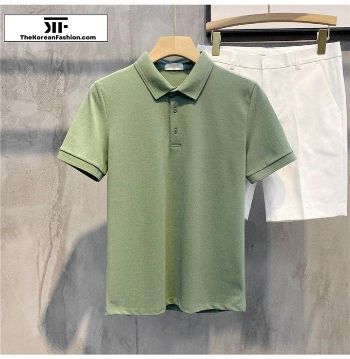 Basic Cotton Polo T-shirt