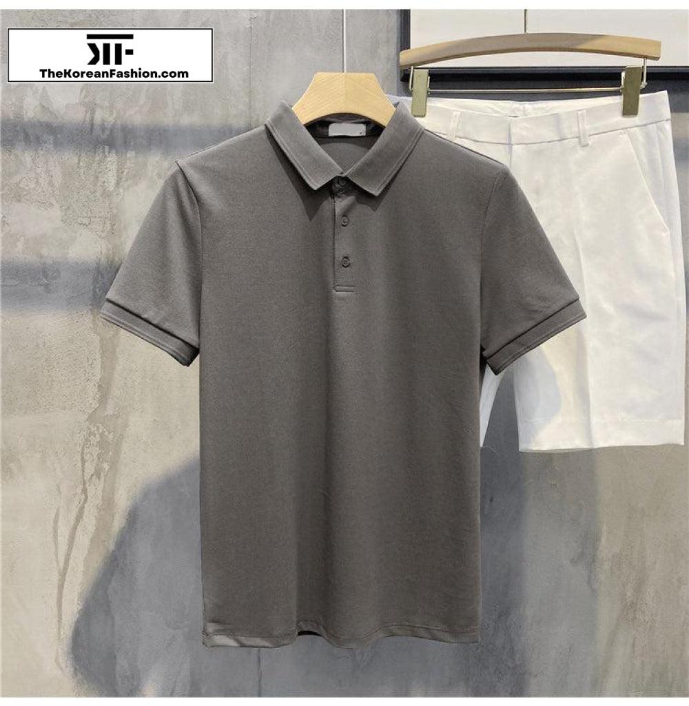 Basic Cotton Polo T-shirt
