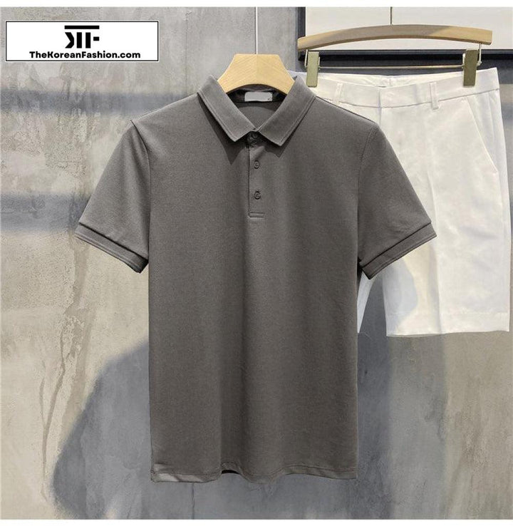 Basic Cotton Polo T-shirt