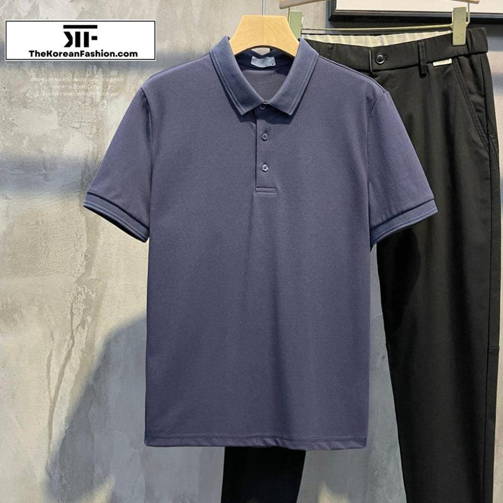 Basic Cotton Polo T-shirt