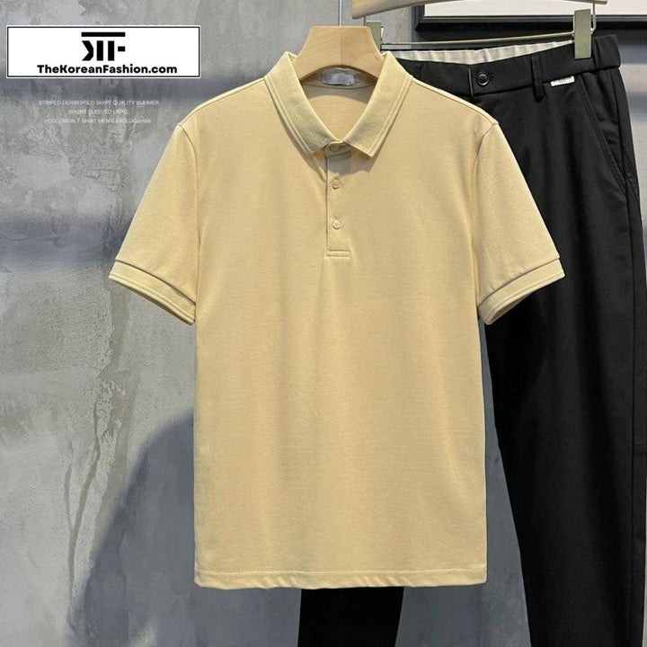 Basic Cotton Polo T-shirt