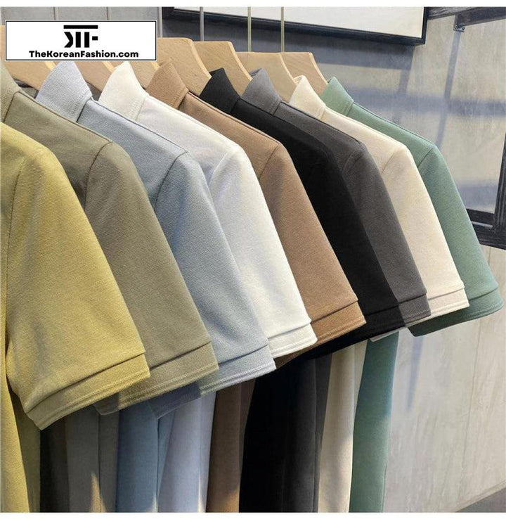 Basic Cotton Polo T-shirt
