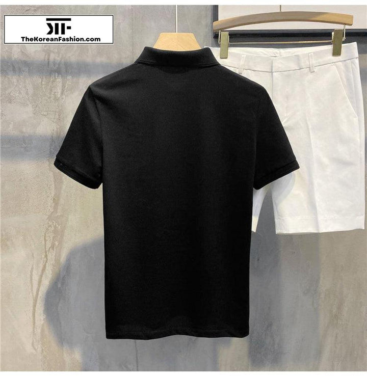 Basic Cotton Polo T-shirt