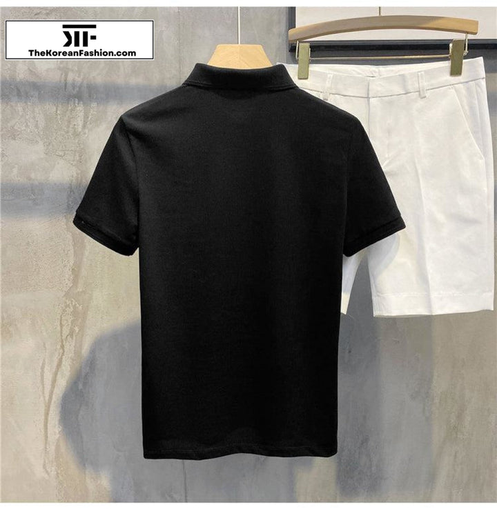 Basic Cotton Polo T-shirt