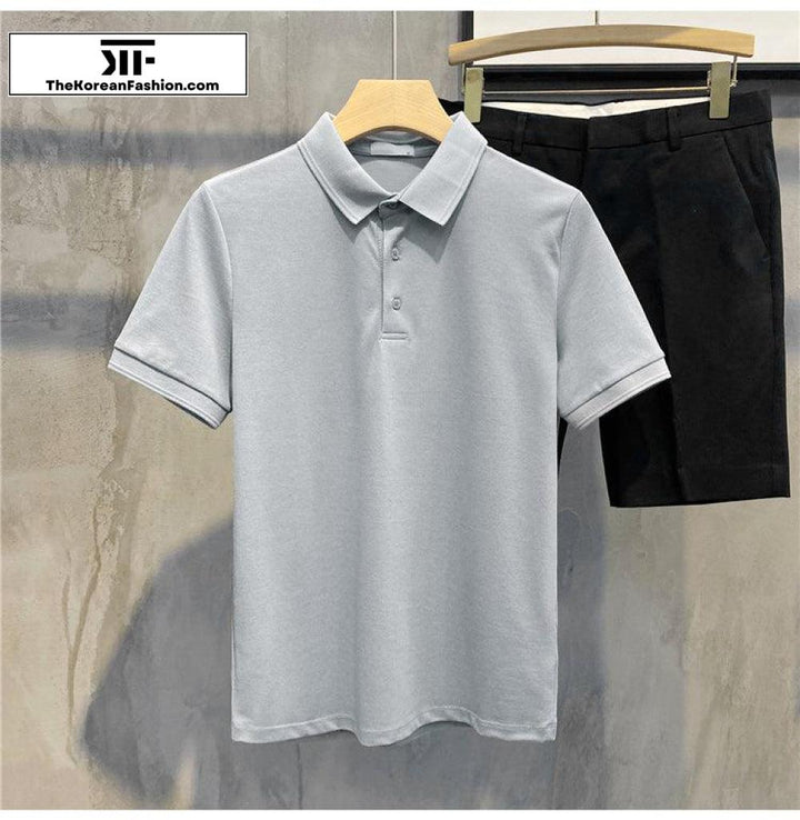 Basic Cotton Polo T-shirt