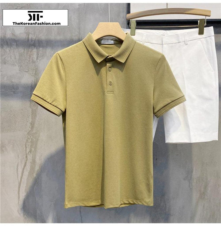 Basic Cotton Polo T-shirt