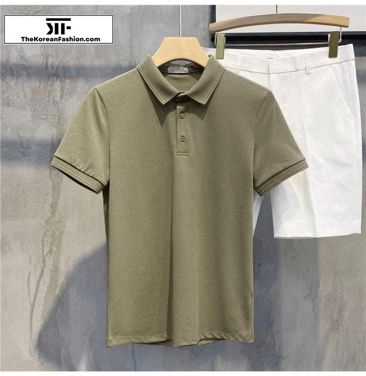 Basic Cotton Polo T-shirt