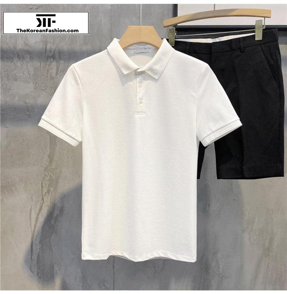 Basic Cotton Polo T-shirt