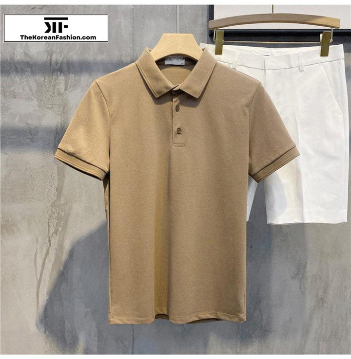 Basic Cotton Polo T-shirt