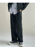 Basic Denim Washed Two-Piece Suit