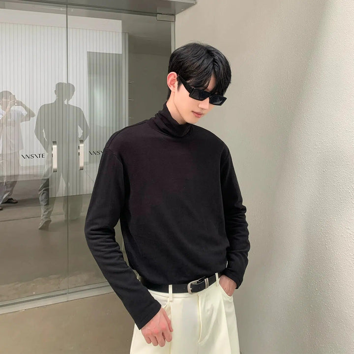 Basic Half Turtleneck Bottoming Shirt