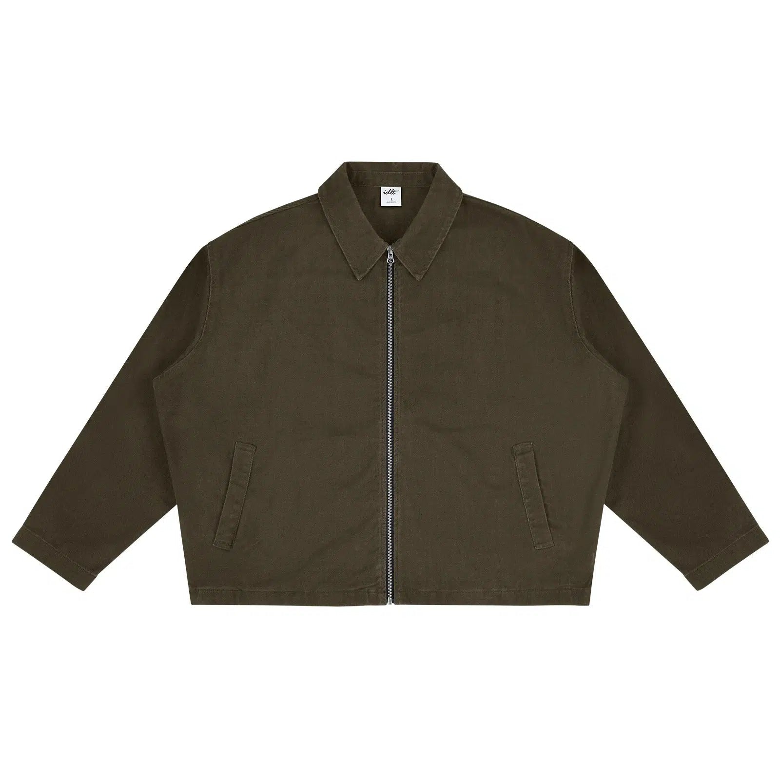 Basic Jacket with Zipper Closure