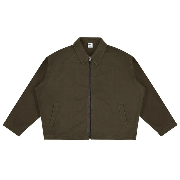 Basic Jacket with Zipper Closure