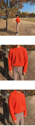 Basic Knitted Round Neck Sweater