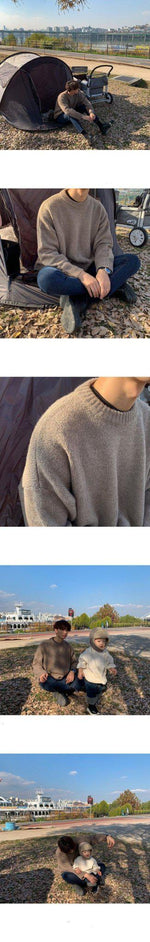 Basic Knitted Round Neck Sweater