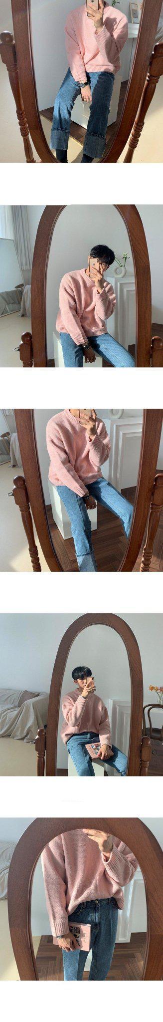 Basic Knitted Round Neck Sweater