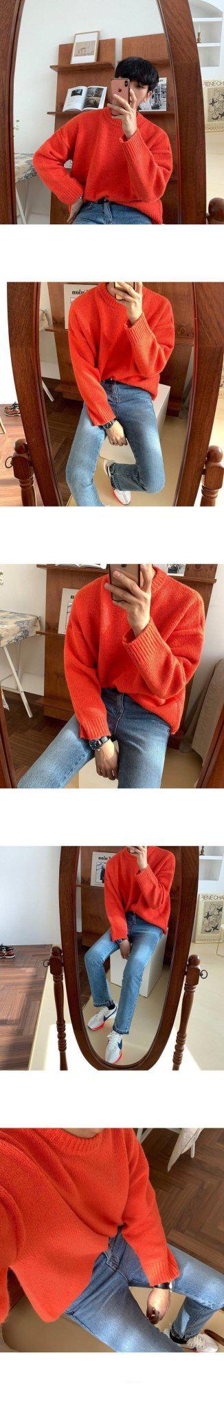Basic Knitted Round Neck Sweater