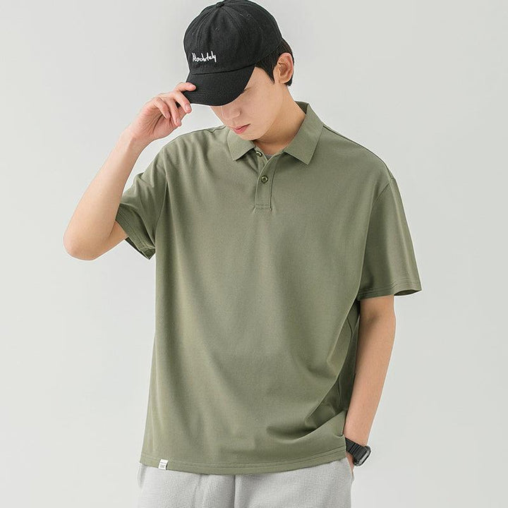 Basic Lapel Polo Shirt