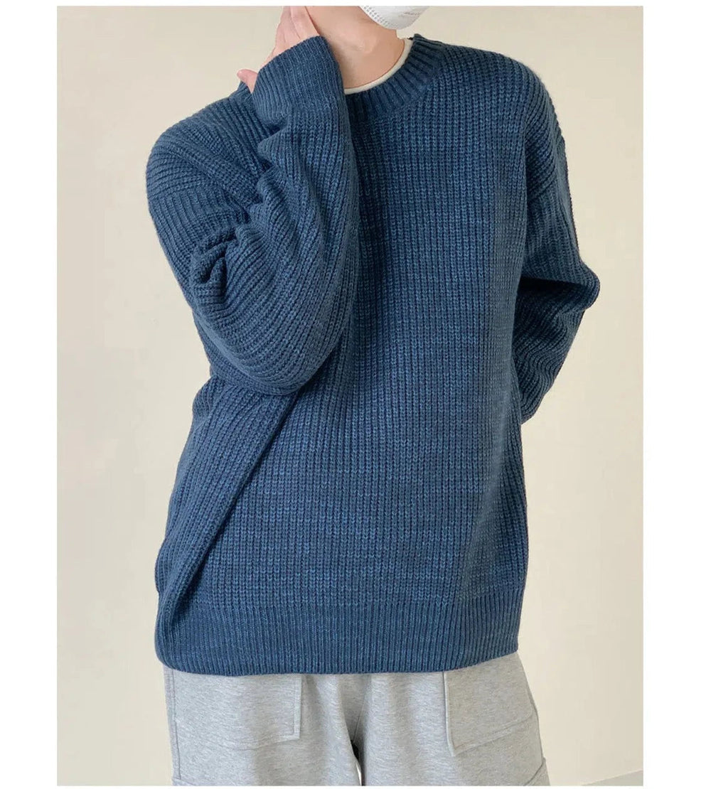 Basic Round Neck Loose Sweater