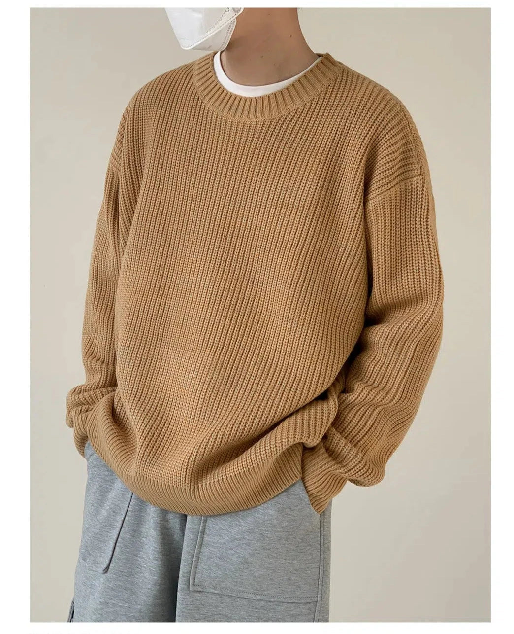 Basic Round Neck Loose Sweater