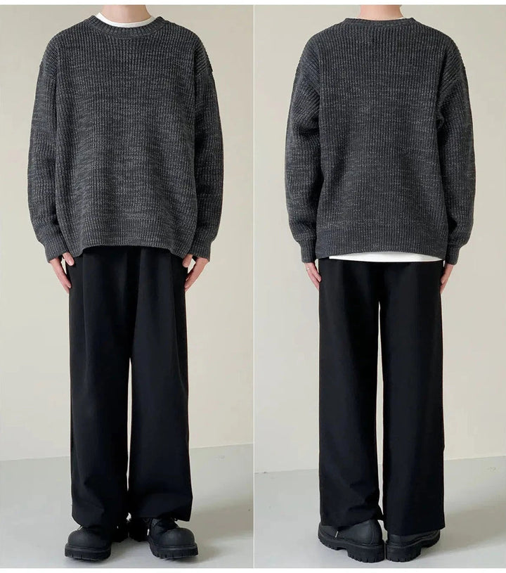 Basic Round Neck Loose Sweater