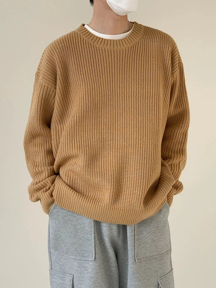 Basic Round Neck Loose Sweater
