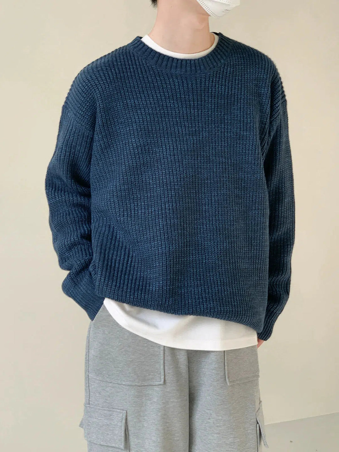 Basic Round Neck Loose Sweater