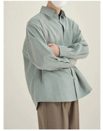 Basic Solid Color Long Sleeve Shirt