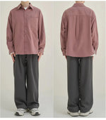 Basic Solid Color Long Sleeve Shirt