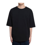 Basic Washed Curved Loose T-shirt