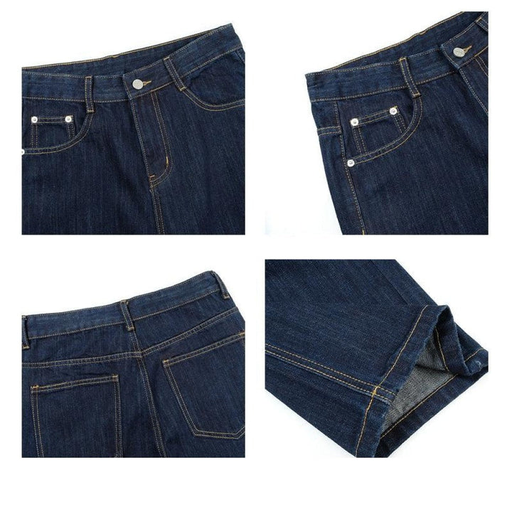 Basic Washed Straight Jeans