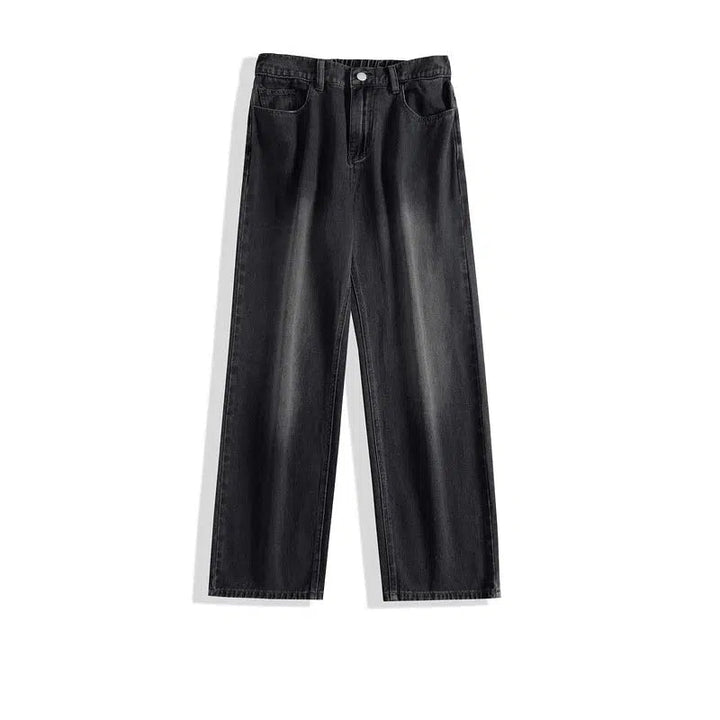 Basic Wide-leg Straight Jeans