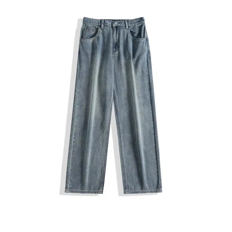 Basic Wide-leg Straight Jeans