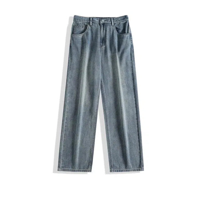 Basic Wide-leg Straight Jeans