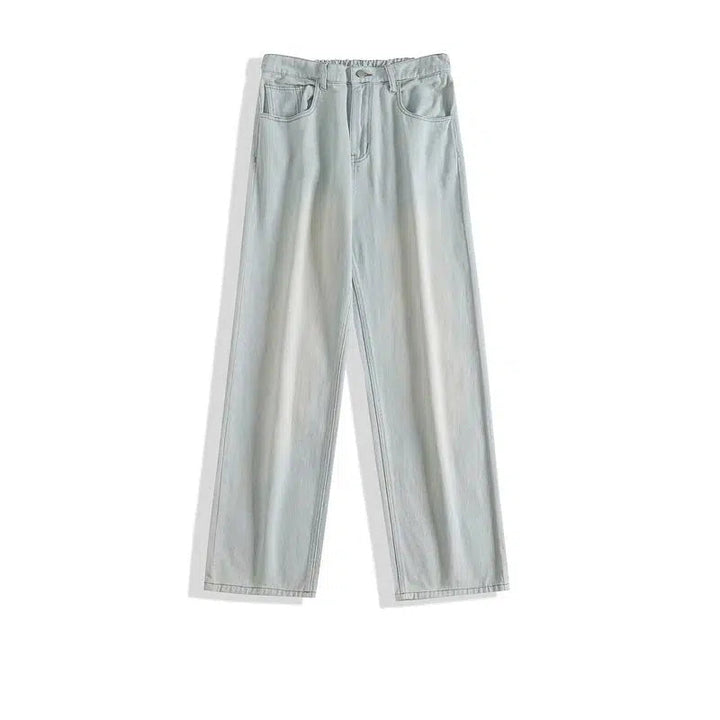 Basic Wide-leg Straight Jeans