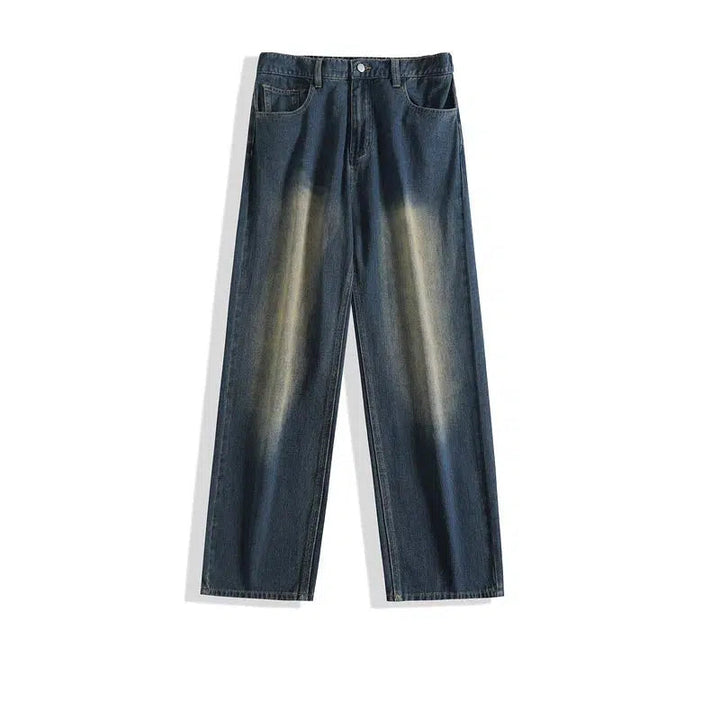Basic Wide-leg Straight Jeans