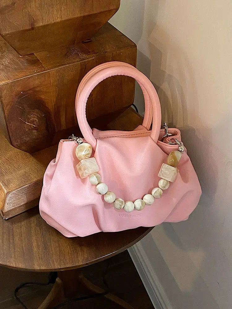 Beaded Accent Handle Bag