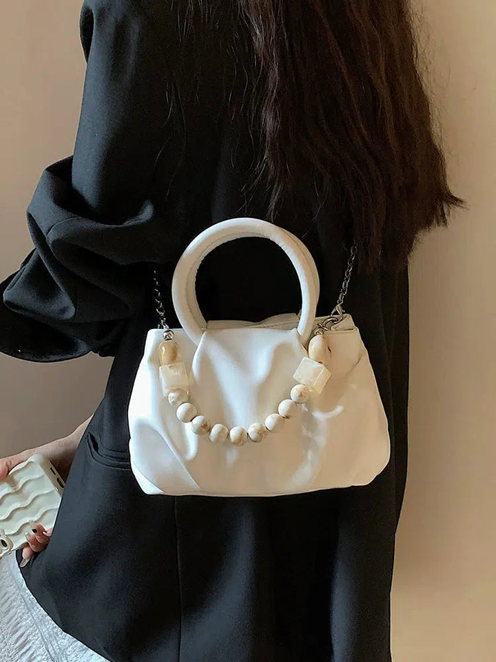 Beaded Accent Handle Bag