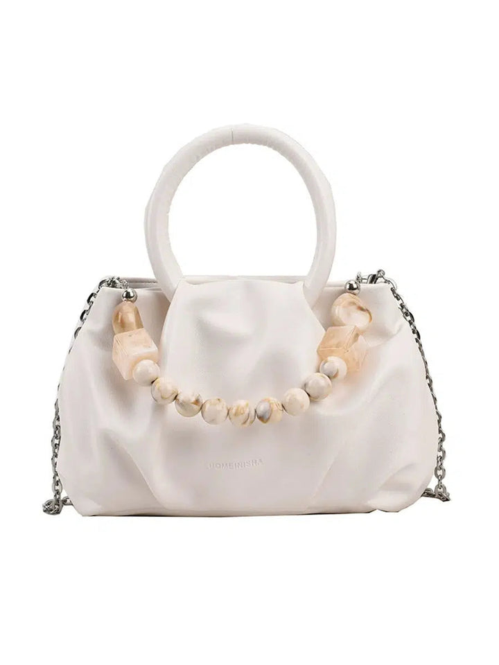 Beaded Accent Handle Bag