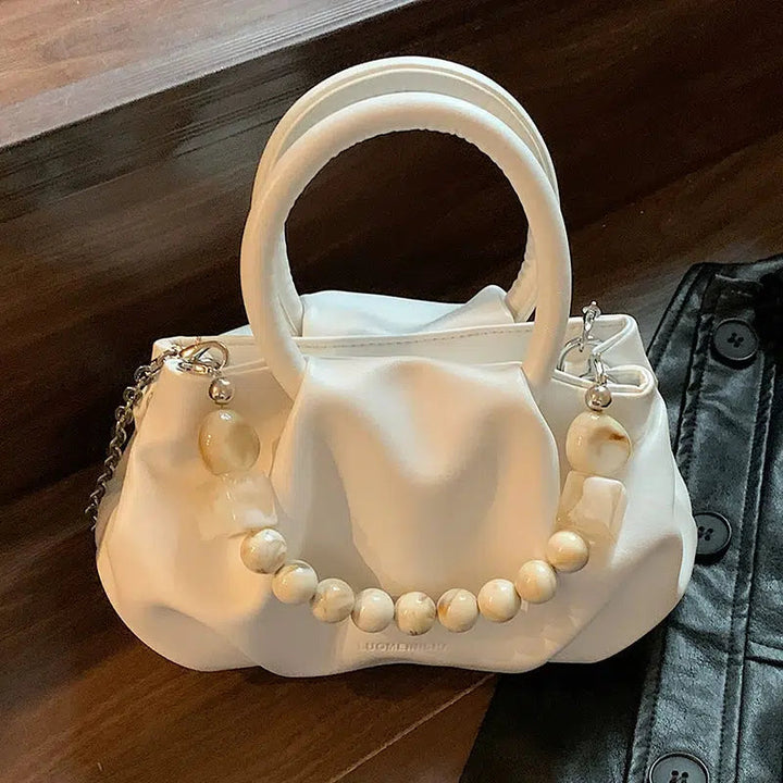 Beaded Accent Handle Bag