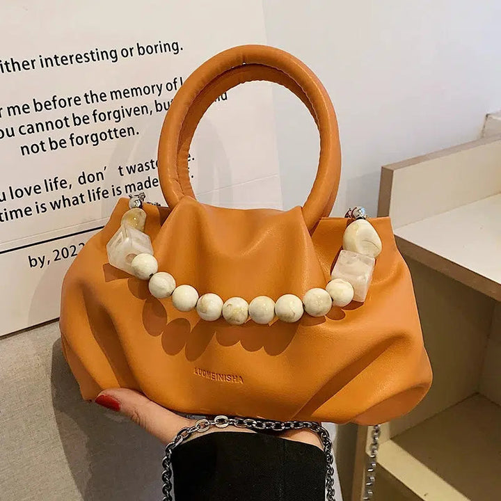 Beaded Accent Handle Bag
