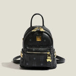 Bear Print Studs Mini Backpack