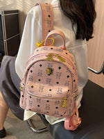 Bear Print Studs Mini Backpack