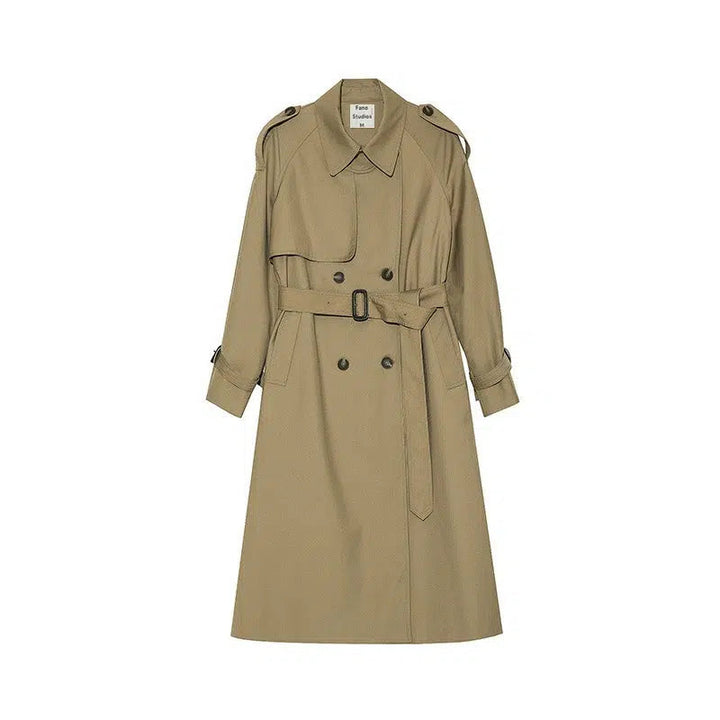 Long Belted Trench Coat