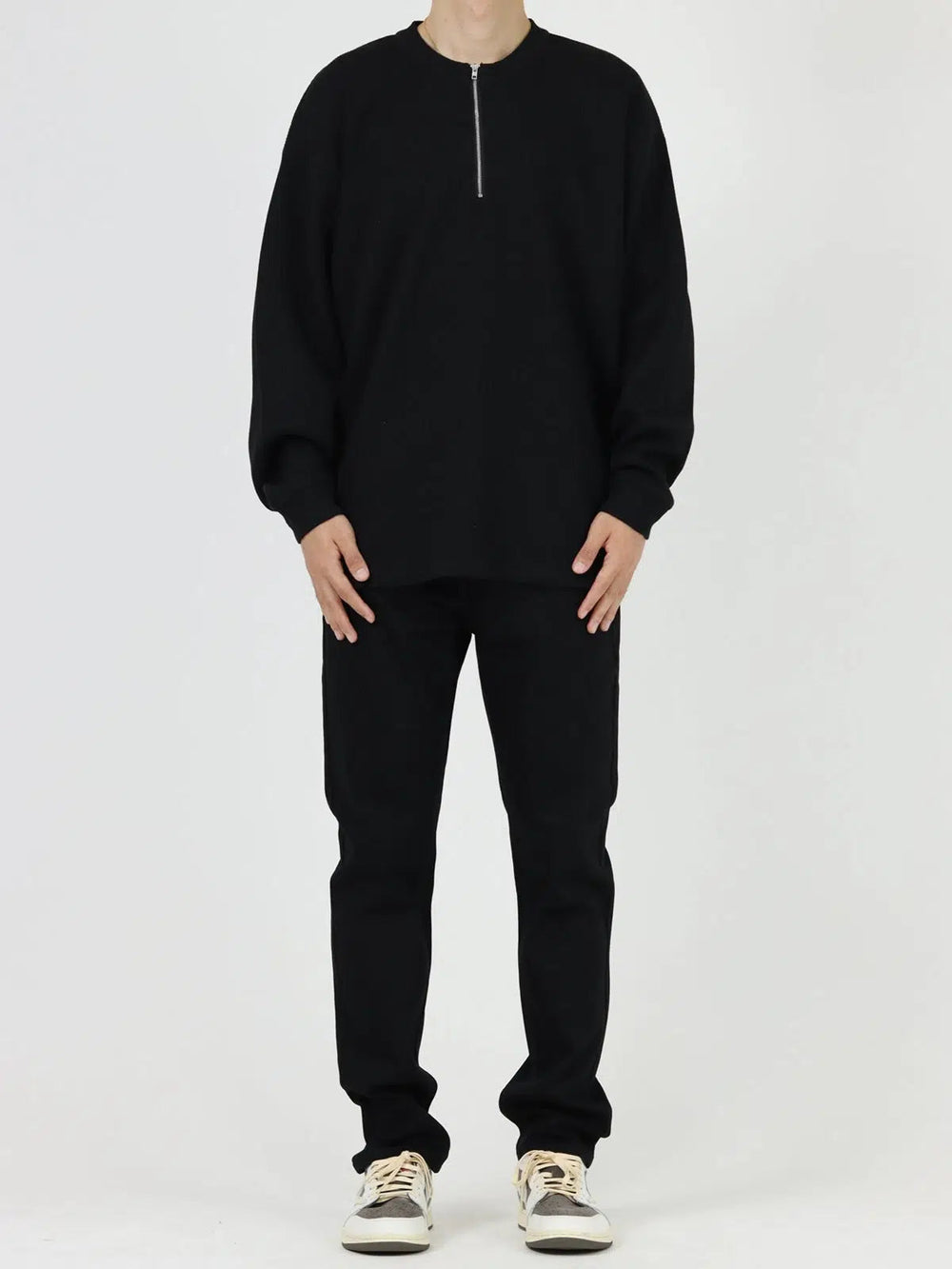 Black Basic Stretch Slim Washed Jeans