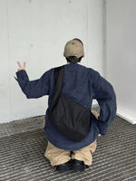 Black Canvas Crossbody Bag