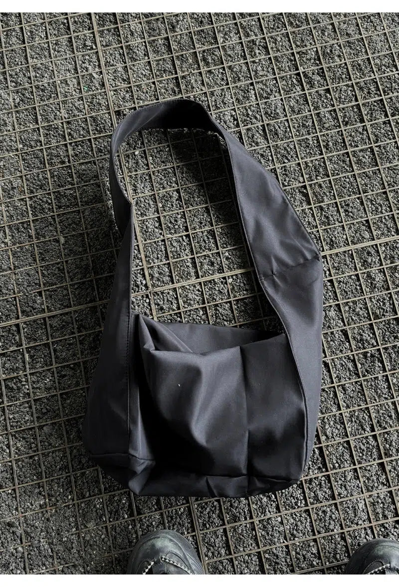 Black Canvas Crossbody Bag
