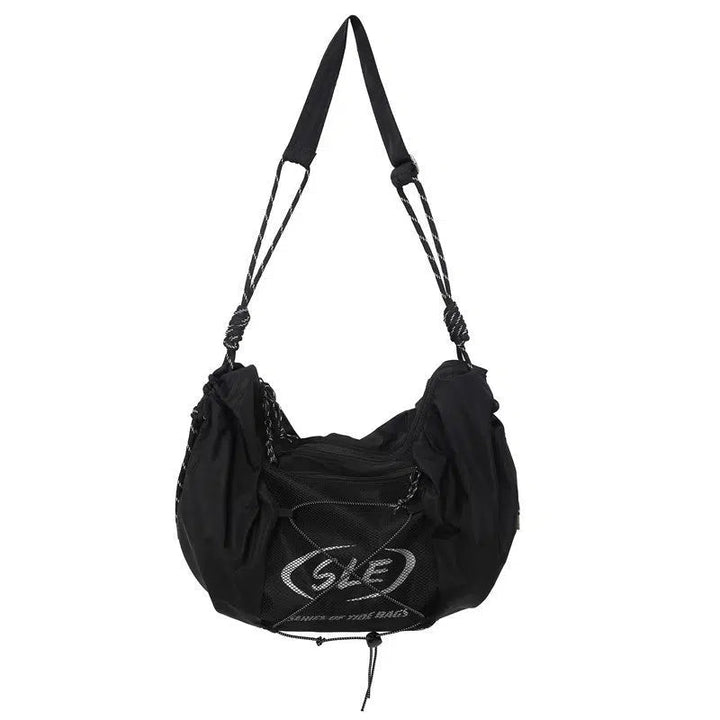 Black Canvas Crossbody Bag